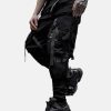 black cargo pants techwear