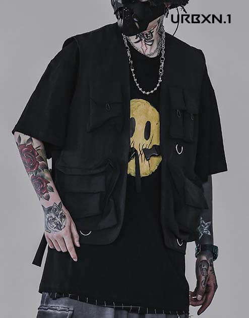 kamizelka z kieszeniami techwear (1) kamizelka z kieszeniami techwear