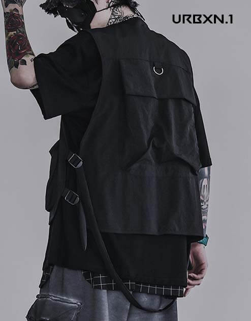 kamizelka z kieszeniami techwear (2) kamizelka z kieszeniami techwear