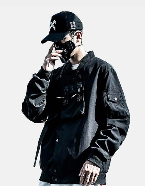 techwear bomber jacket