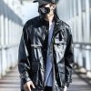 techwear leather jacket