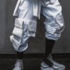 white techwear pants